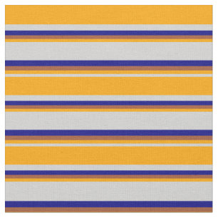 Tela Gris claro, Naranja, líneas siena y azul