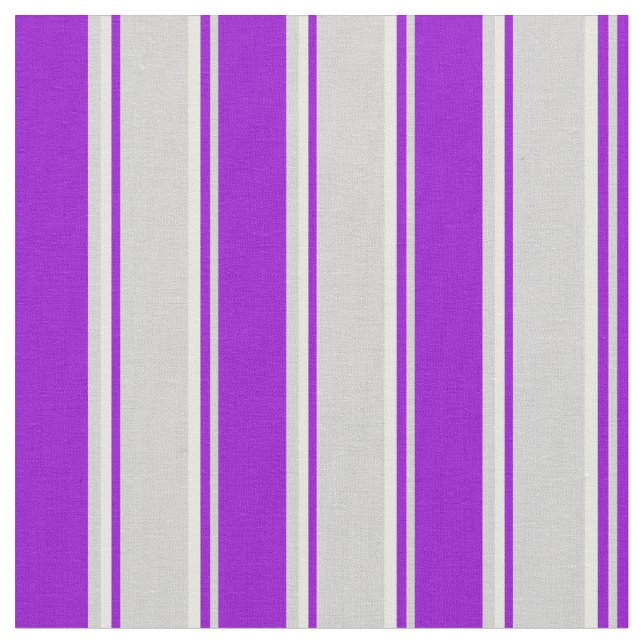 Tela Gris claro, violeta oscuro y patrón blanco (De cerca)