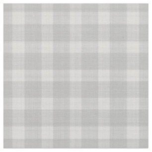 Tela gris claro y blanco Cuadro de Gingham a cuadros