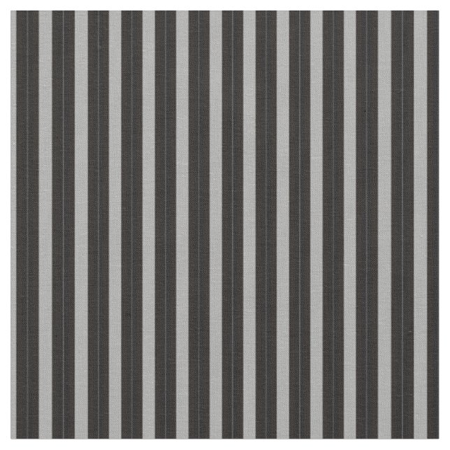 Tela gris con rayas negras (De cerca)