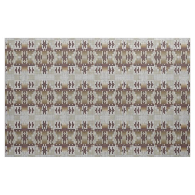 Tela Gris Dark Taupe Khaki Beige Etnia ("Cuarto gordo" (fat quarter))