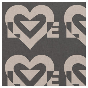 Tela Gris de amor sobre negro