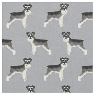 Tela gris de perro schnauzer