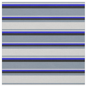 Tela Gris de pizarra ligera, gris claro, azul y negro