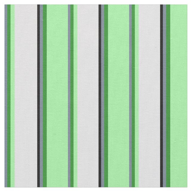 Tela Gris de pizarra, verde forestal, verde, lavanda y  (De cerca)