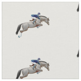 Tela gris del Equestrian del caballo del puente de