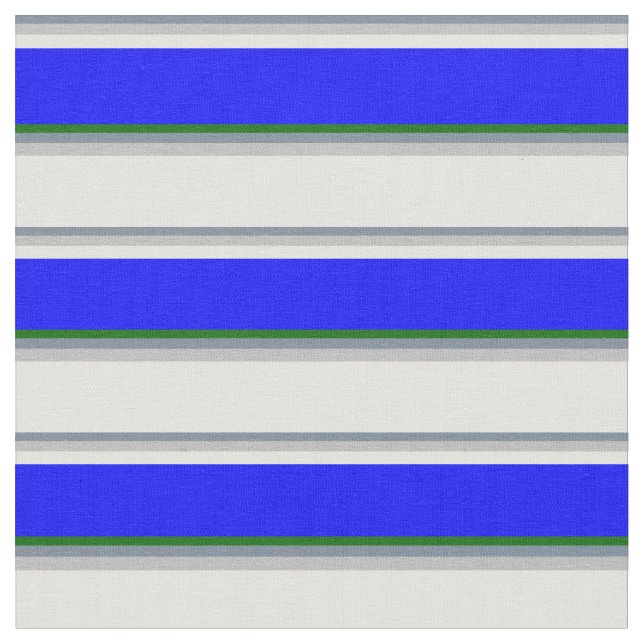 Tela Gris, gris, cian claro, azul y verde (De cerca)