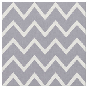 Tela Gris Lilac y Chevron Blanco