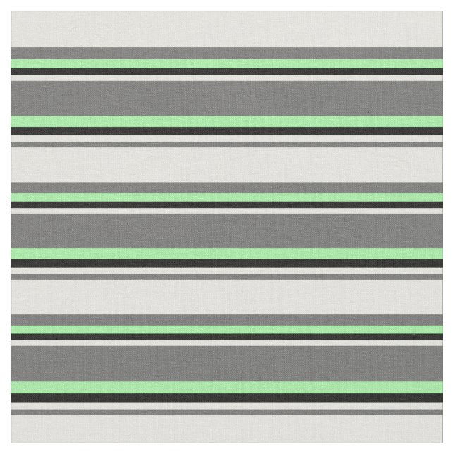 Tela Gris oscuro, amarillo claro, negro y verde (De cerca)