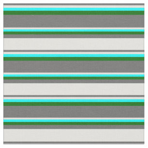 Tela Gris oscuro, cian claro, cian y verde oscuro