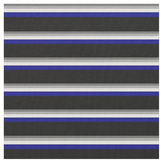 Tela Gris oscuro, gris oscuro, amarillo claro, azul y n (De cerca)