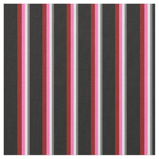 Tela Gris oscuro, lavanda, rosa caliente, rojo oscuro y (De cerca)