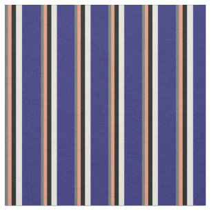 Tela Gris oscuro, salmón oscuro, negro, beige, azul de 