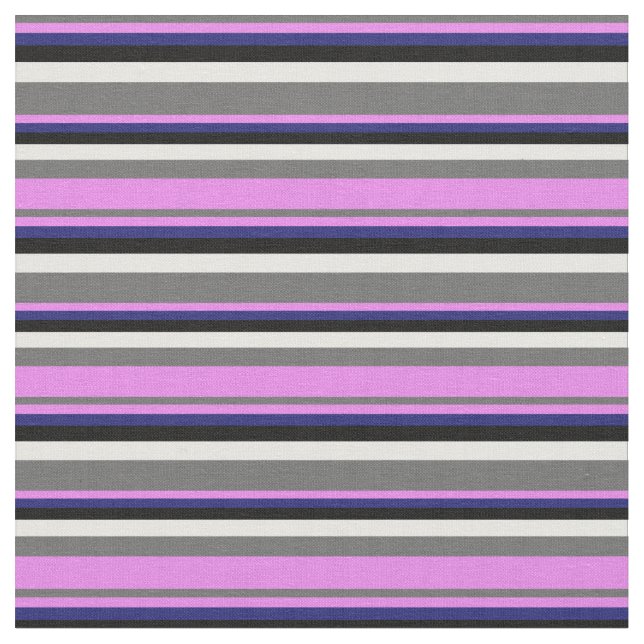 Tela Gris oscuro, violeta, azul oscuro, negro y blanco (De cerca)