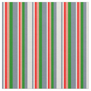 Tela Gris pizarra, beige, rojo, salmón oscuro y verde