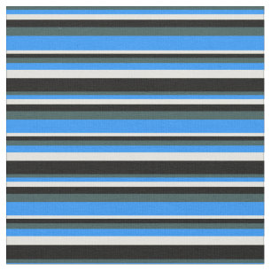 Tela Gris pizarra oscura, azul, amarillo claro y negro