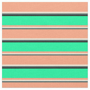 Tela Gris pizarra oscura, beige, salmón claro, verde, n