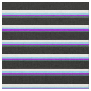 Tela Gris pizarra oscura, violeta, azul cielo, blanco y