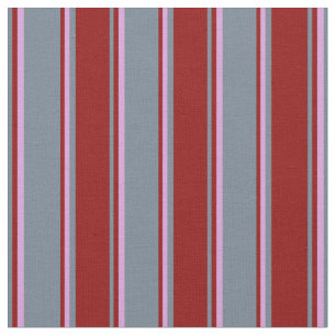 Tela Gris pizarra, Rojo oscuro y Patrón Llenado de ciru