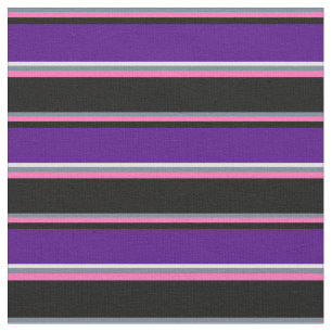 Tela Gris pizarra, rosa caliente, negro, índigo y lavan