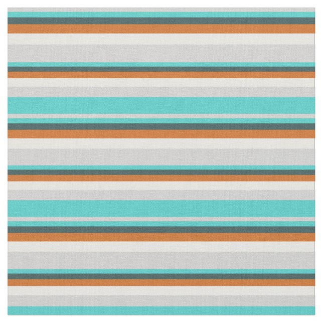 Tela Gris, turquesa, gris pizarra, chocolate y blanco (De cerca)