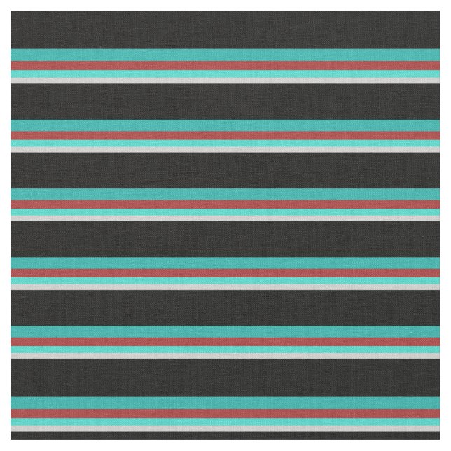 Tela Gris, turquesa, marrón, verde y negro del mar clar (De cerca)