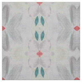 Tela Gris Turquesa Y Rojo
