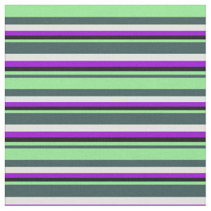 Tela Gris, verde claro, negro, violeta oscuro y cian cl