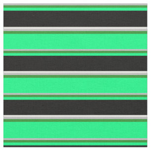 Tela Gris, verde forestal, verde, negro y blanco