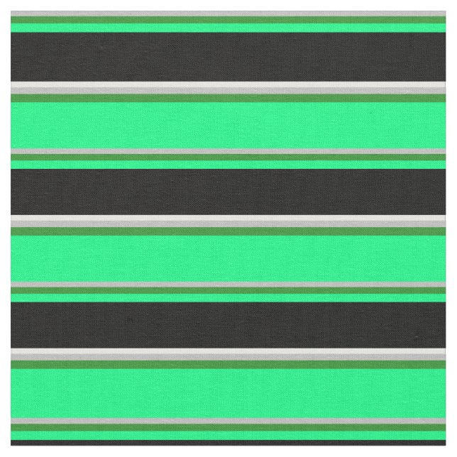 Tela Gris, verde forestal, verde, negro y blanco (De cerca)