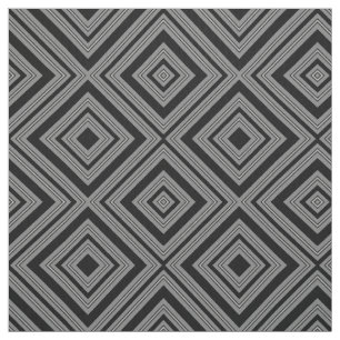 Tela gris y blanca negra de los diamantes