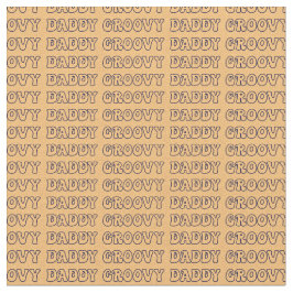 Tela Groovy Daddy Hippy Textos en Brown
