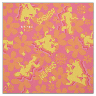Tela Groovy Disco Scooby-Doo Pattern