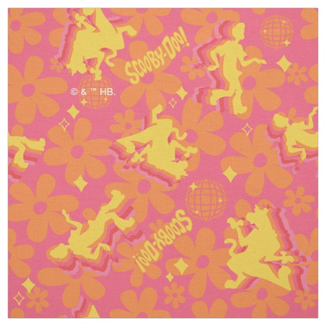 Tela Groovy Disco Scooby-Doo Pattern (Retal)