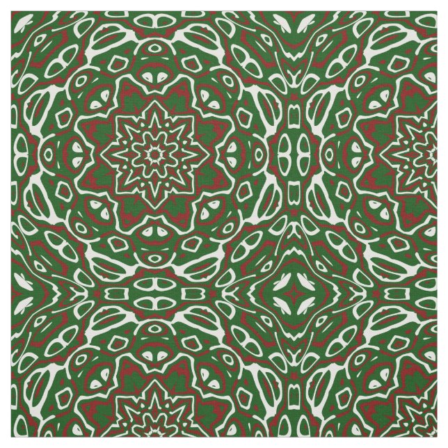 Tela Groovy Ecléctic Ornate Navidades Mandala Pattern (Retal)