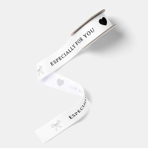 Tela Gruesa Diseño Personalizado de Lazo y Corazón Elegante