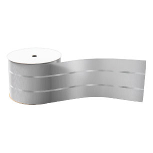 Tela Gruesa Ducha de Novia con Lazo de Cinta de Plata