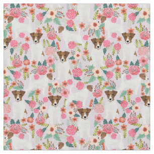 Tela grullos de flores de época pálida