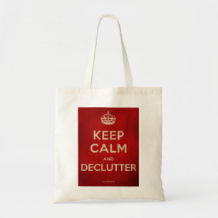 Tela Guarde el bolso de la calma y de Declutter