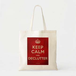 Tela Guarde el bolso de la calma y de Declutter