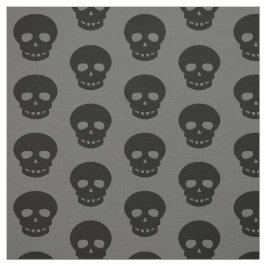 Tela Guay Black Skulls Polka Dots