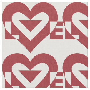 Tela Guay Love Graphic, Burgandy