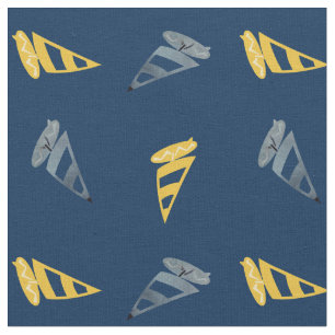 Tela Guay Yellow Blue Windsurf Sport Fabric