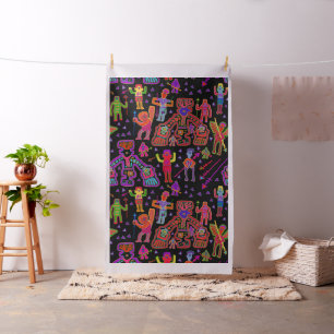 Tela Guerreros del espíritu Kuna Indian