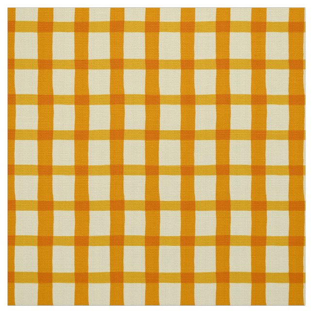 Tela Guinga amarillo-naranja del verano (Retal)