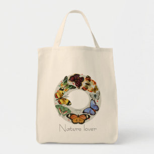 Tela Guirnalda de la mariposa: bolso de tinta