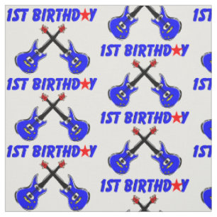 TELA GUITARRA ELÉCTRICA PRIMER CUMPLEAÑOS
