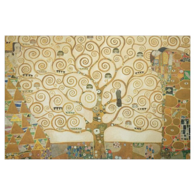 Tela Gustav Klimt El Árbol De La Vida Viejo Art Nouveau (Yarda)