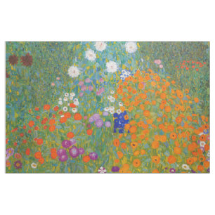 Tela Gustav Klimt - Jardín de flores