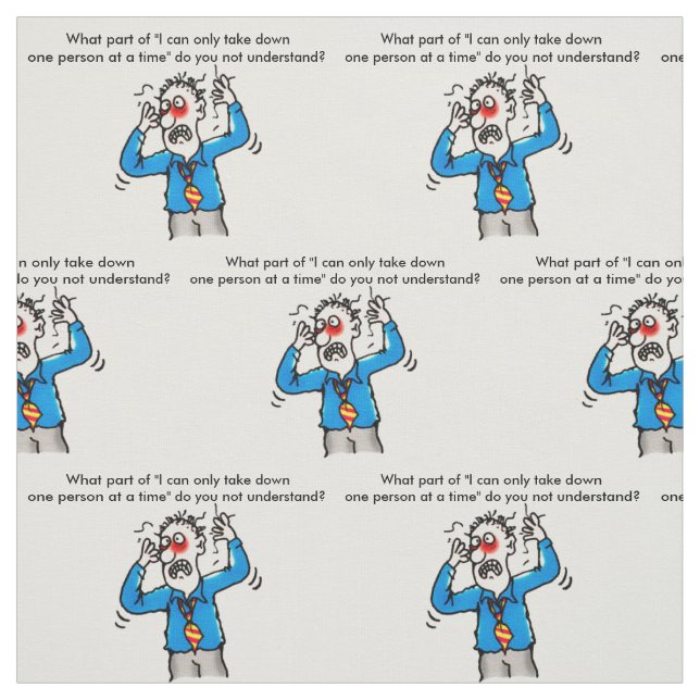 Tela Hacia fuera subrayado hombre cuando ataque de los (Retal)